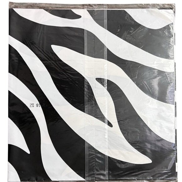 Zebra Pattern Hallmark VTG 90s Gift Wrap Paper NEW 8 1/3 Sq Ft (2 Sheets) - Picture 2 of 4